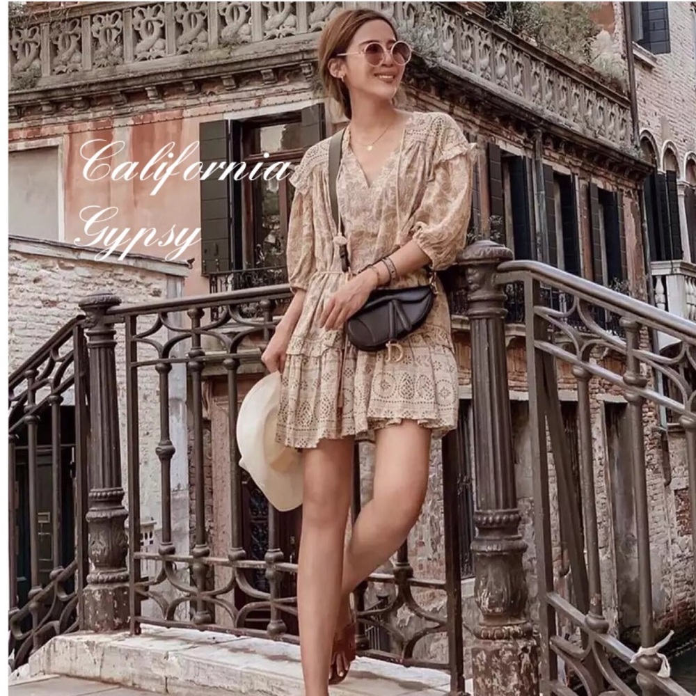 Safari Boho Mini Dress - Picture 15 of 16